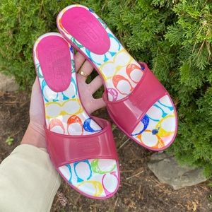 Coach Michelle jelly sandals